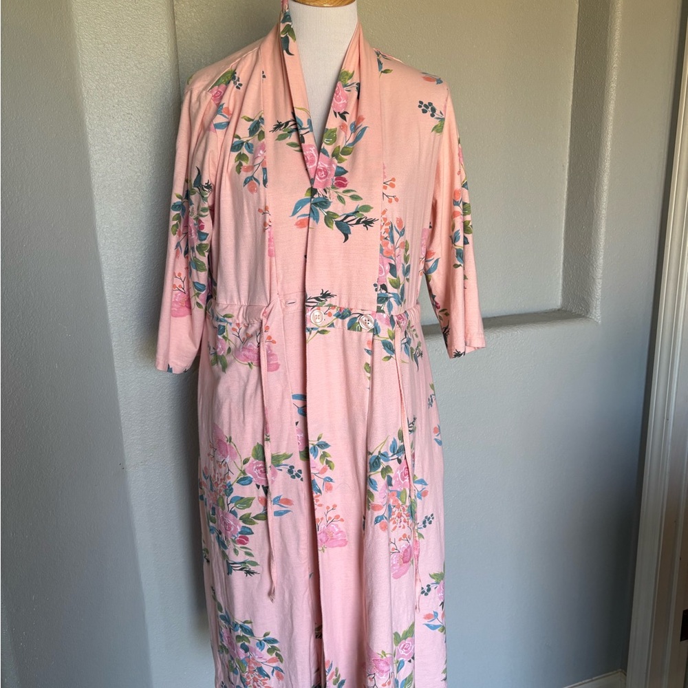 Gownies Post Mastectomy Floral Print Bathrobe